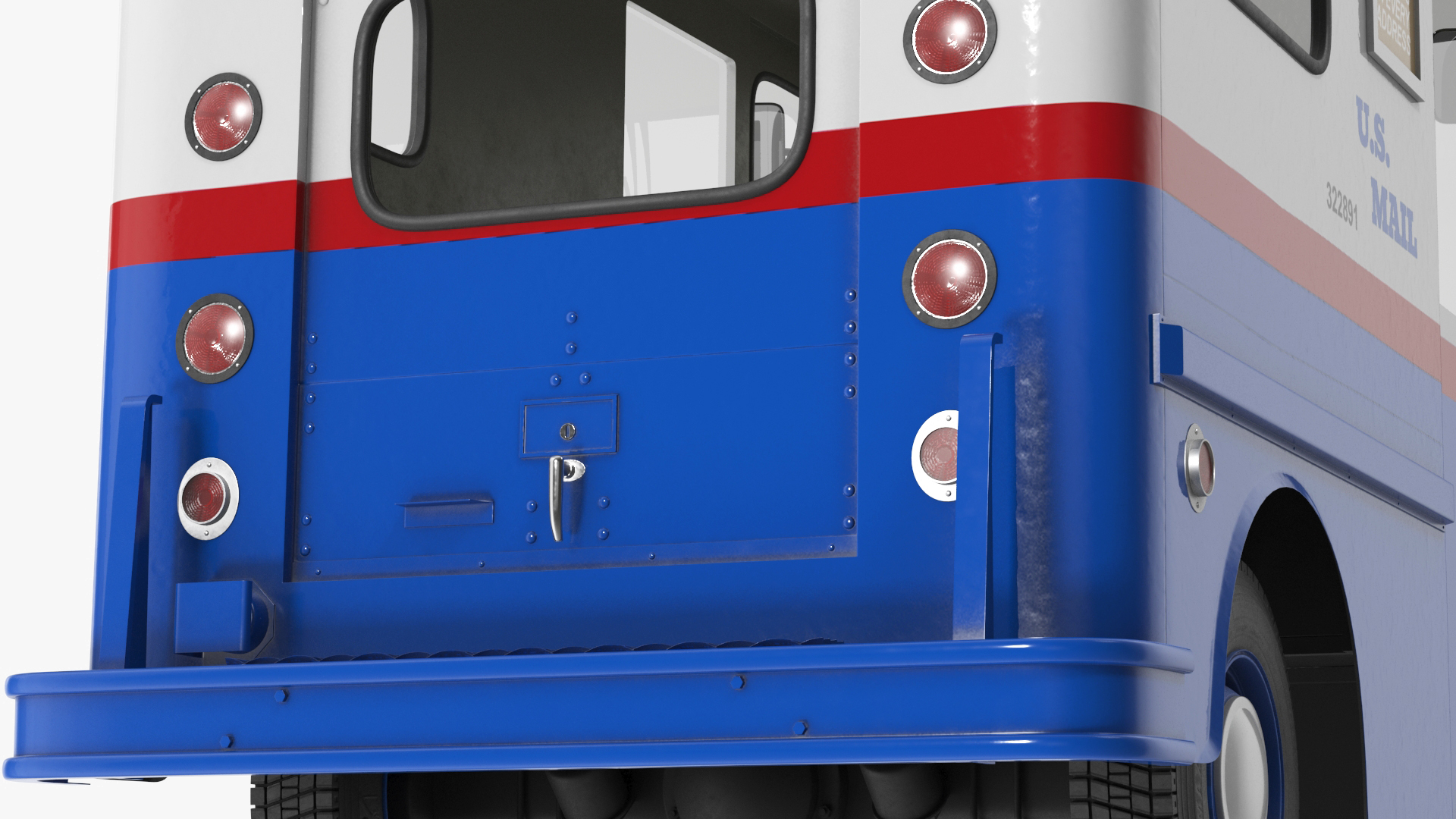 US Mail Truck Studebaker ZIP Van 3D
