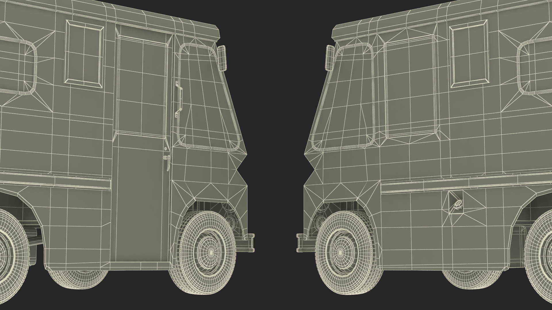 US Mail Truck Studebaker ZIP Van 3D