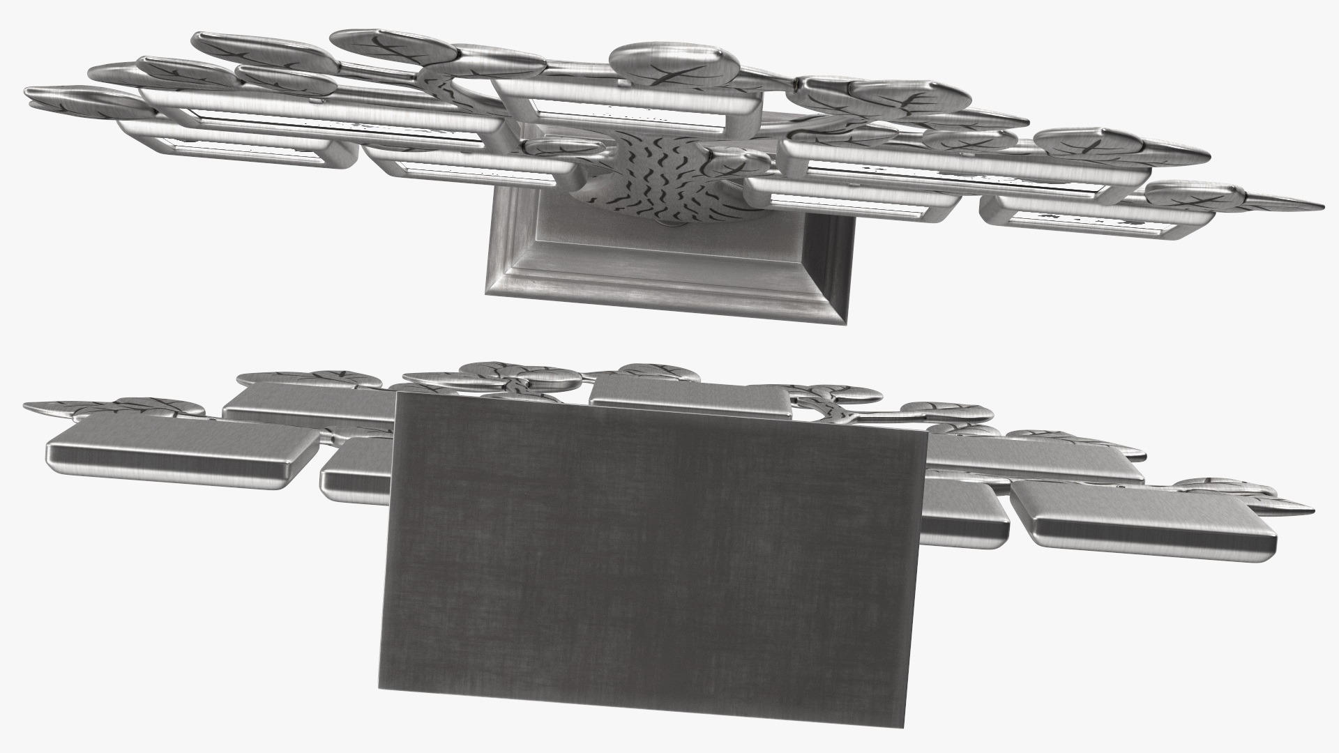 Silver Family Tree Picture Frame 3D