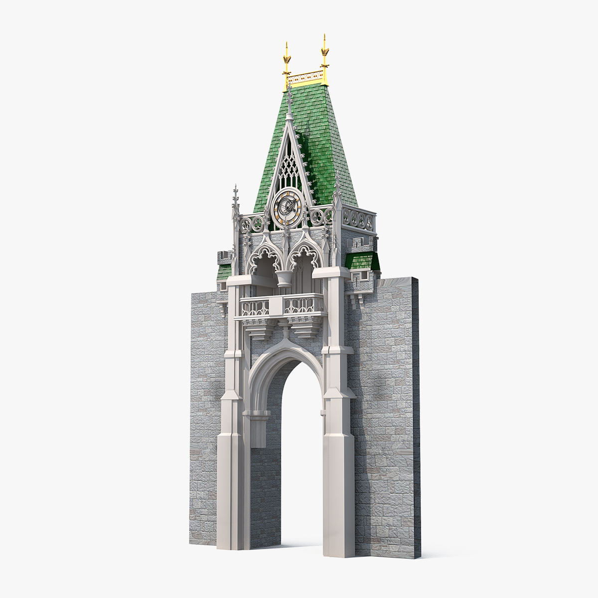 Castle Entrance with Clock