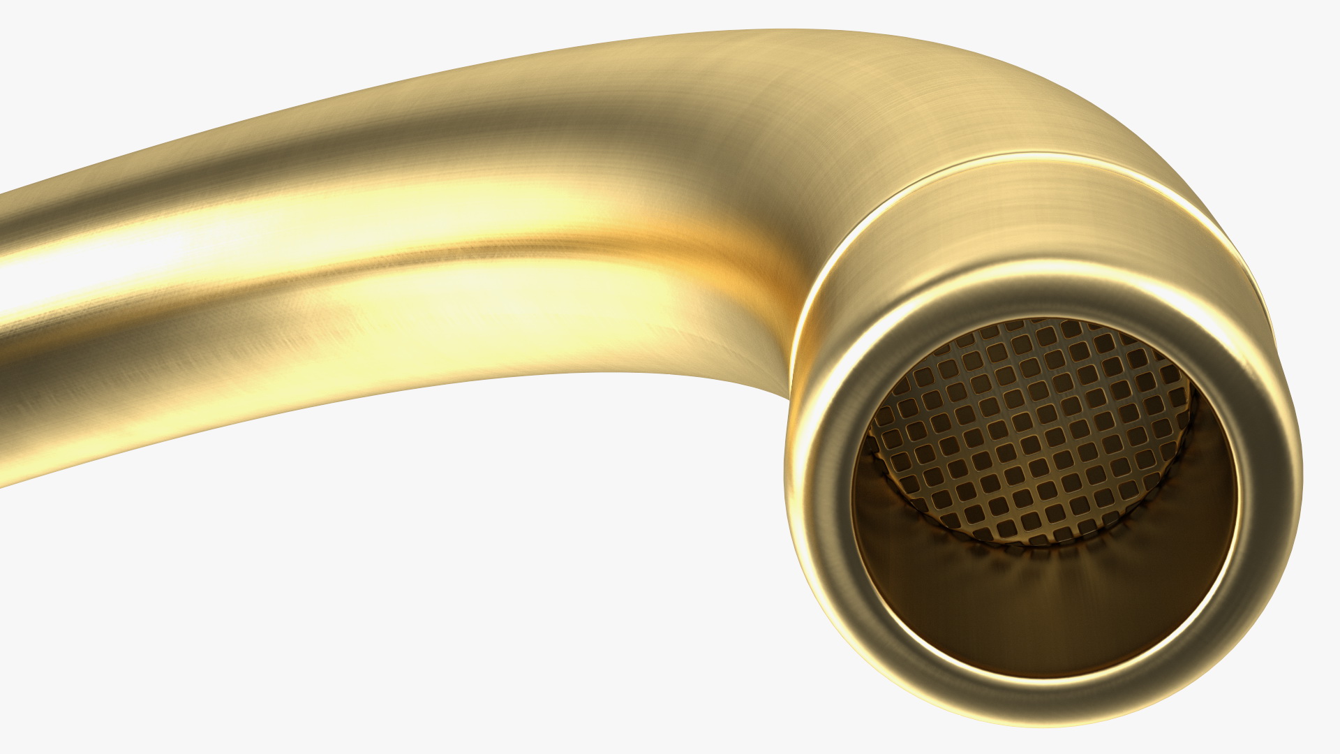 Monobloc Kitchen Tap Brushed Brass 3D model