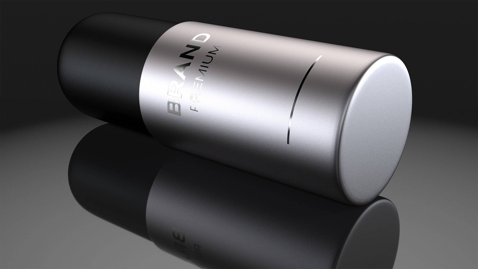 3D Black Spray Bottle model