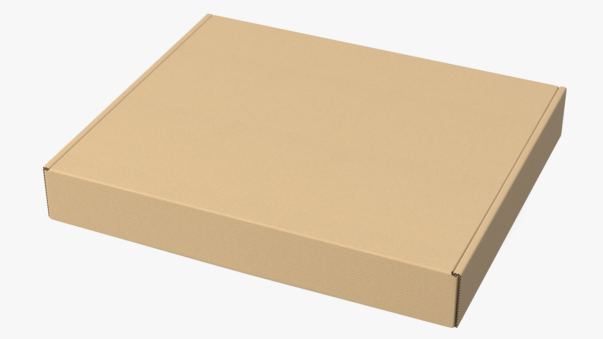 3D model Cardboard Closed Flat Box