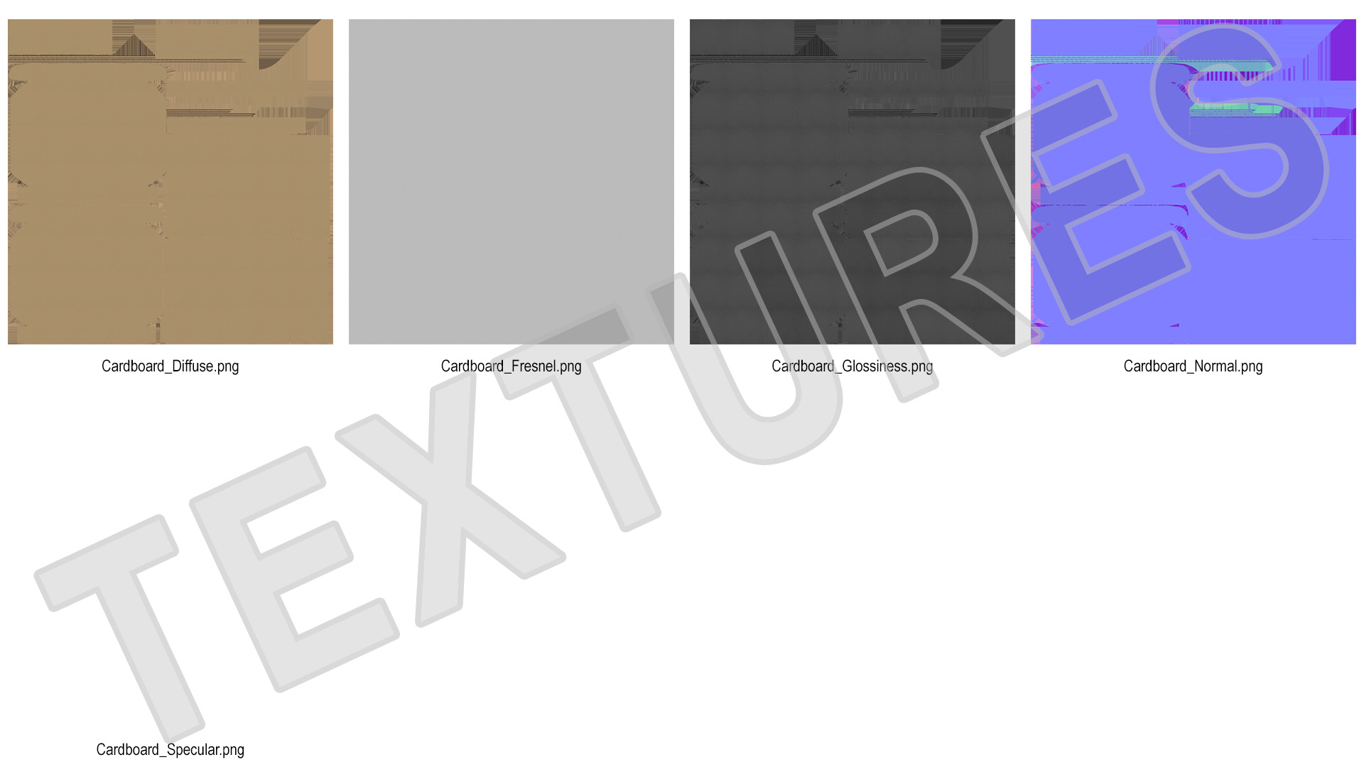 3D model Cardboard Closed Flat Box