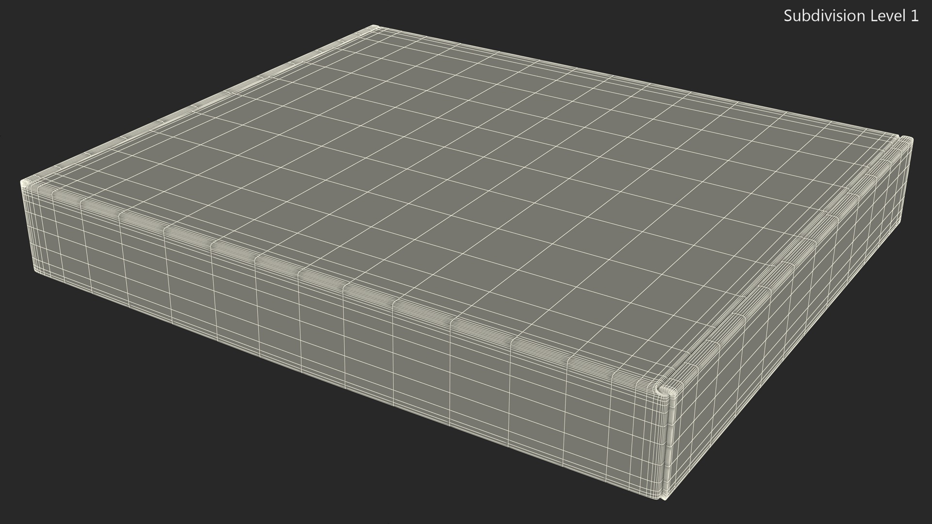 3D model Cardboard Closed Flat Box
