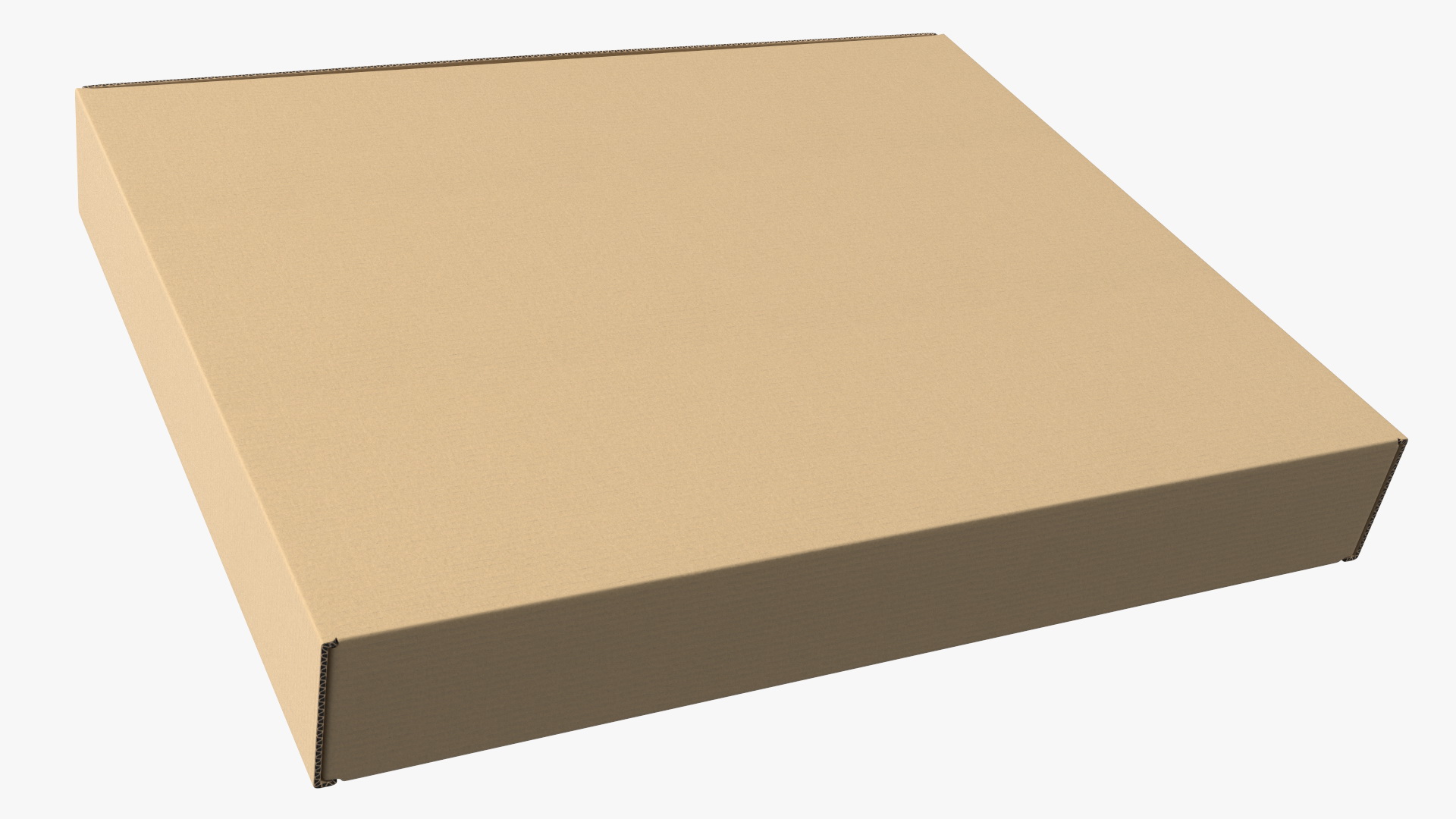 3D model Cardboard Closed Flat Box