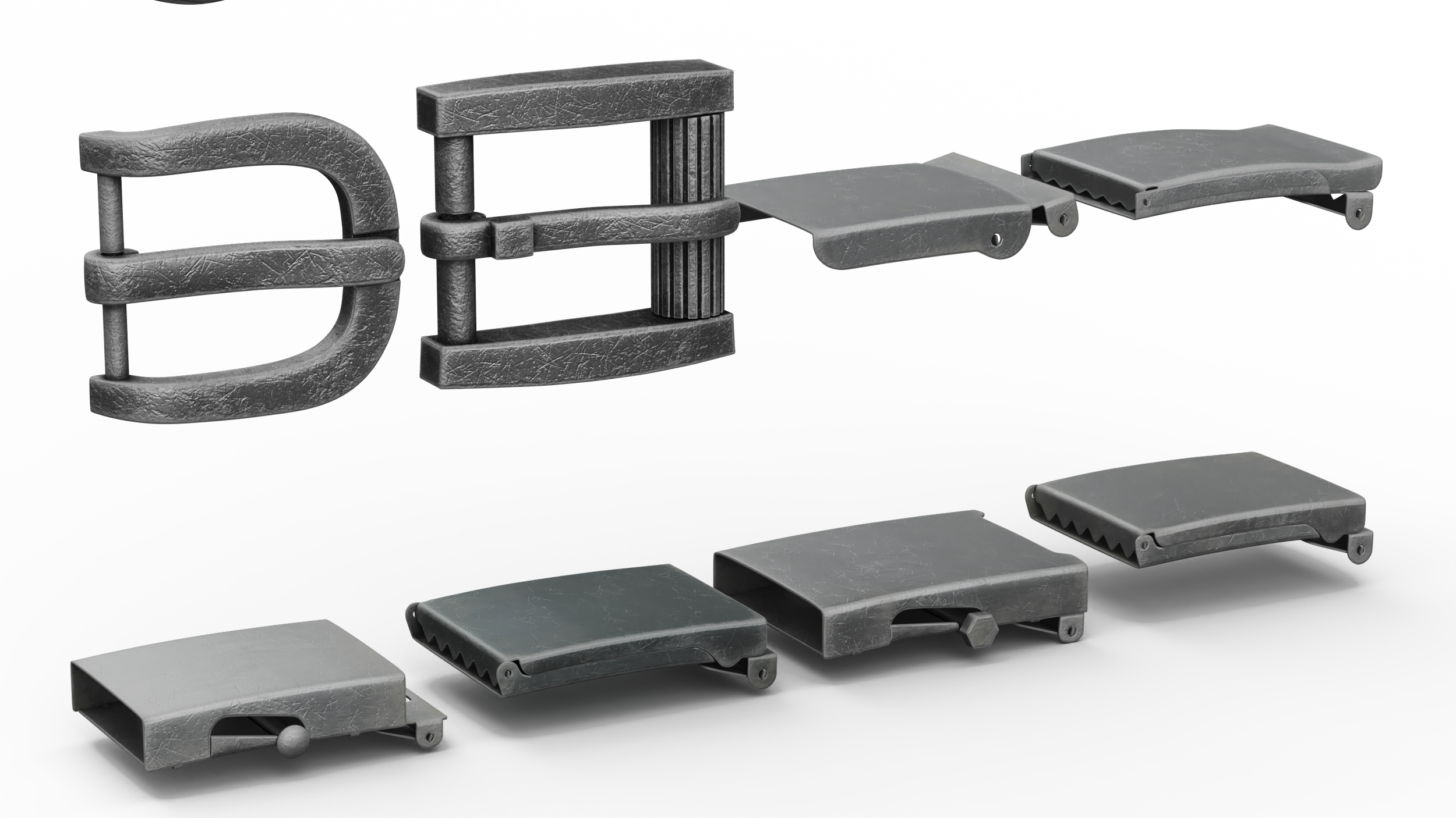 3D Used Belt Bucklers model