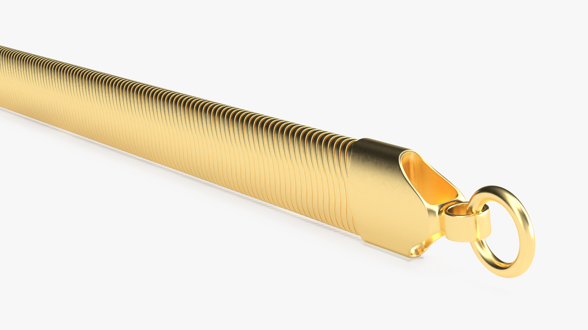 Snake Jewelry Chain Gold 3D model