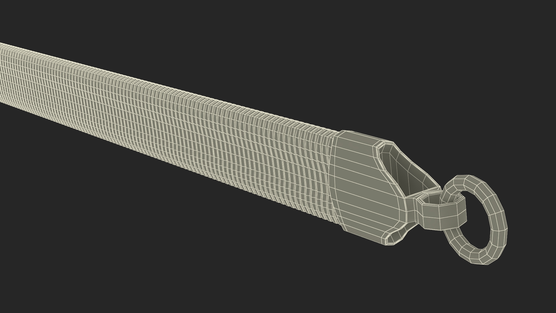 Snake Jewelry Chain Gold 3D model