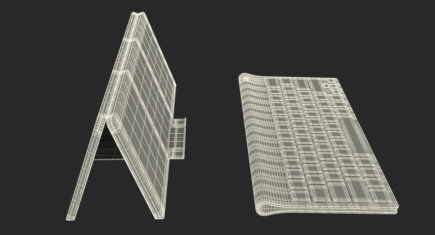 3D model Logitech Tablet Keyboard for iPad Rigged