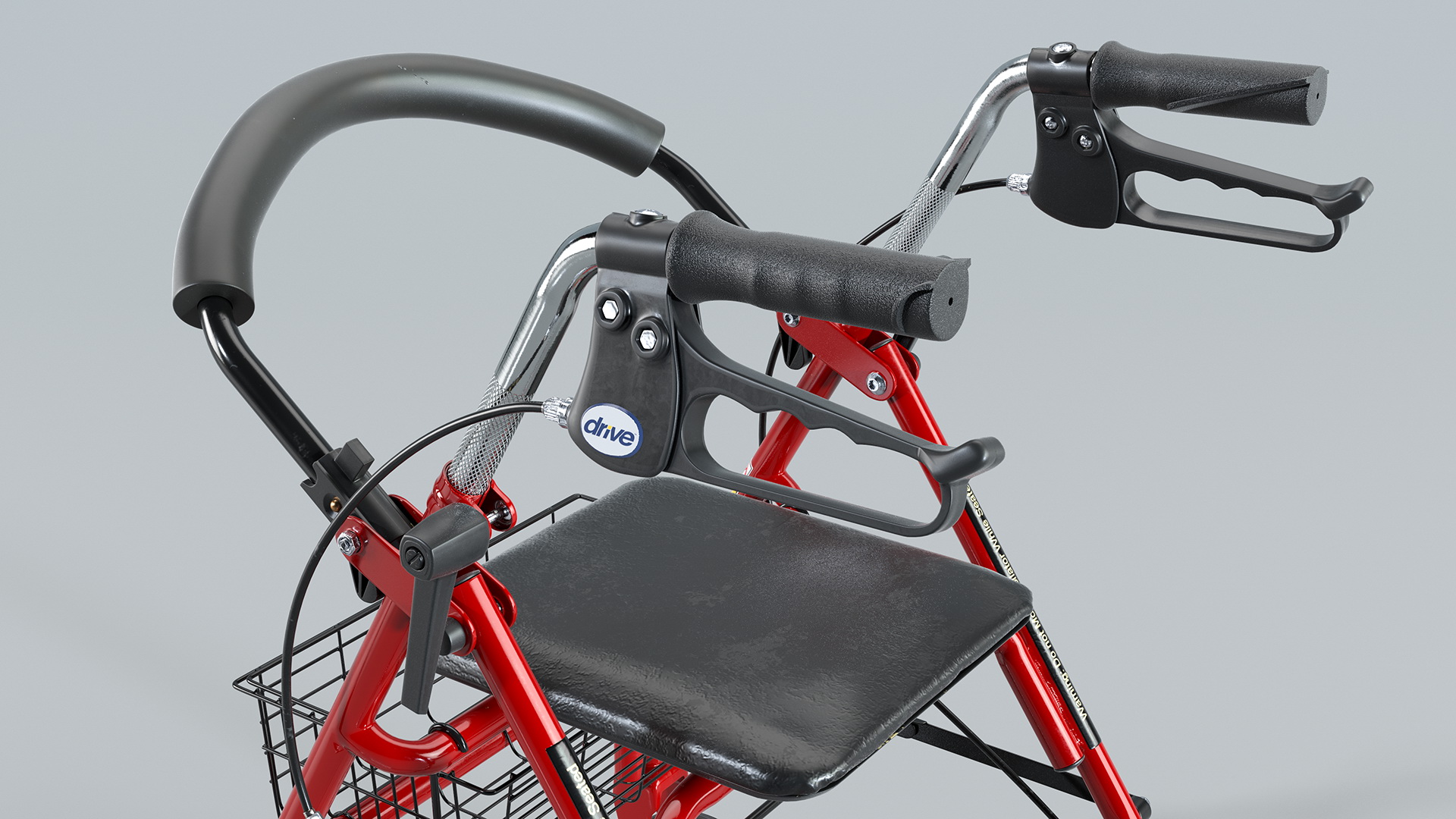 3D Drive Medical Four Wheel Rollator model