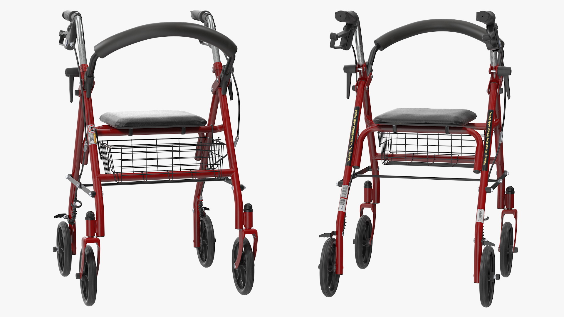 3D Drive Medical Four Wheel Rollator model