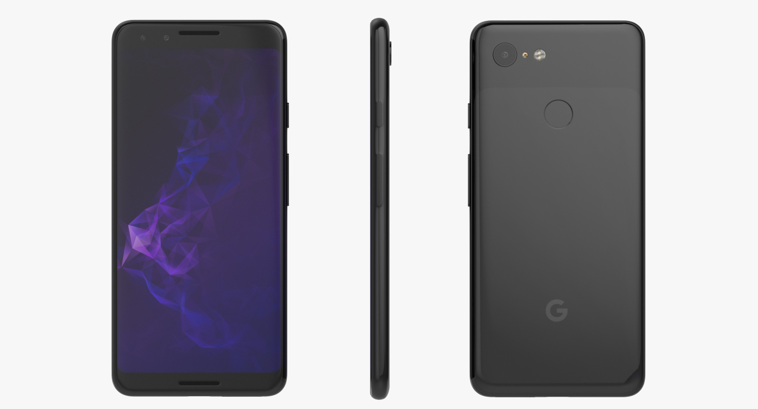3D model Google Pixel 3 Black