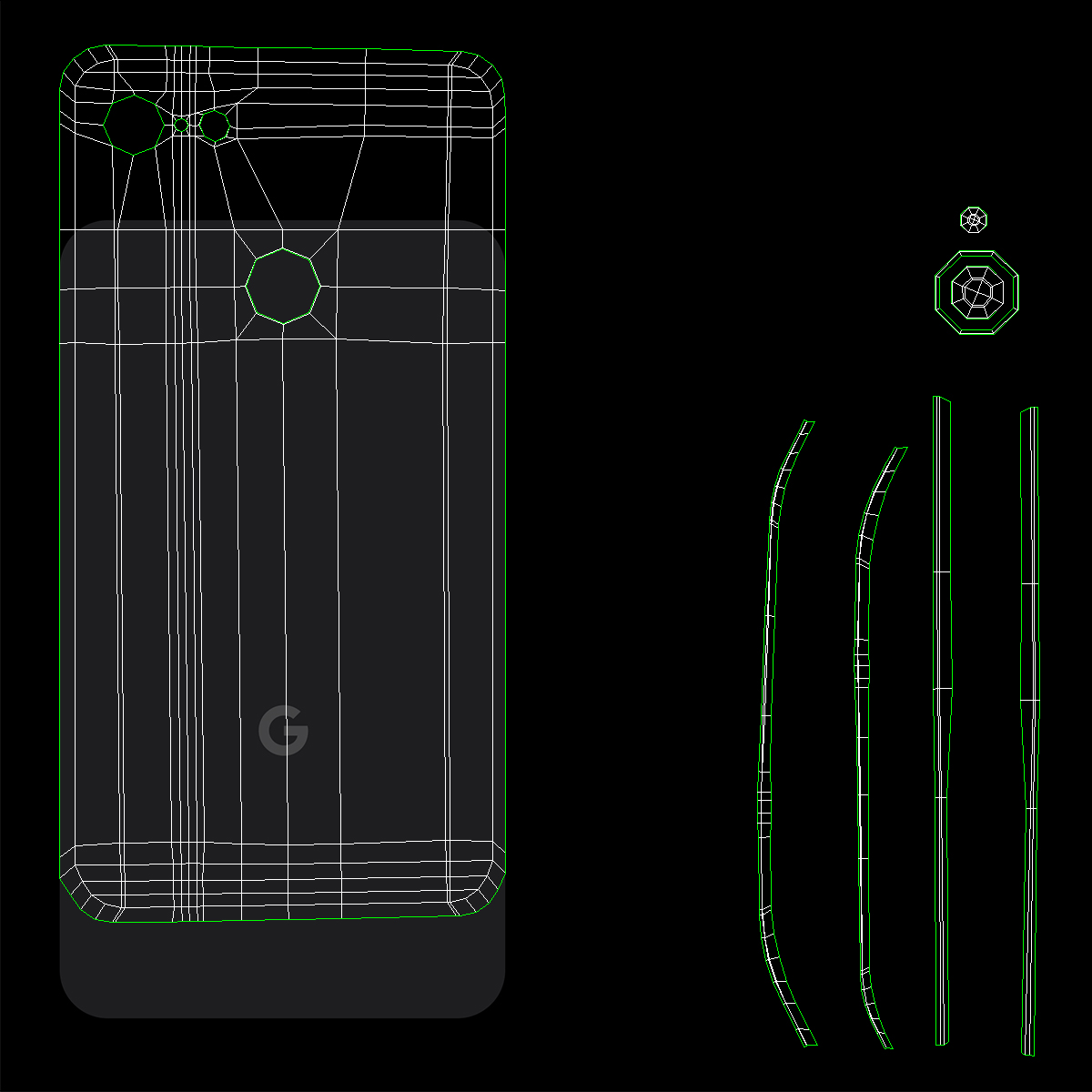 3D model Google Pixel 3 Black