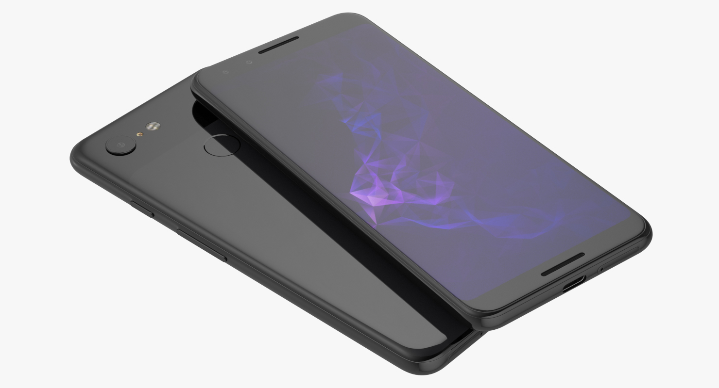 3D model Google Pixel 3 Black