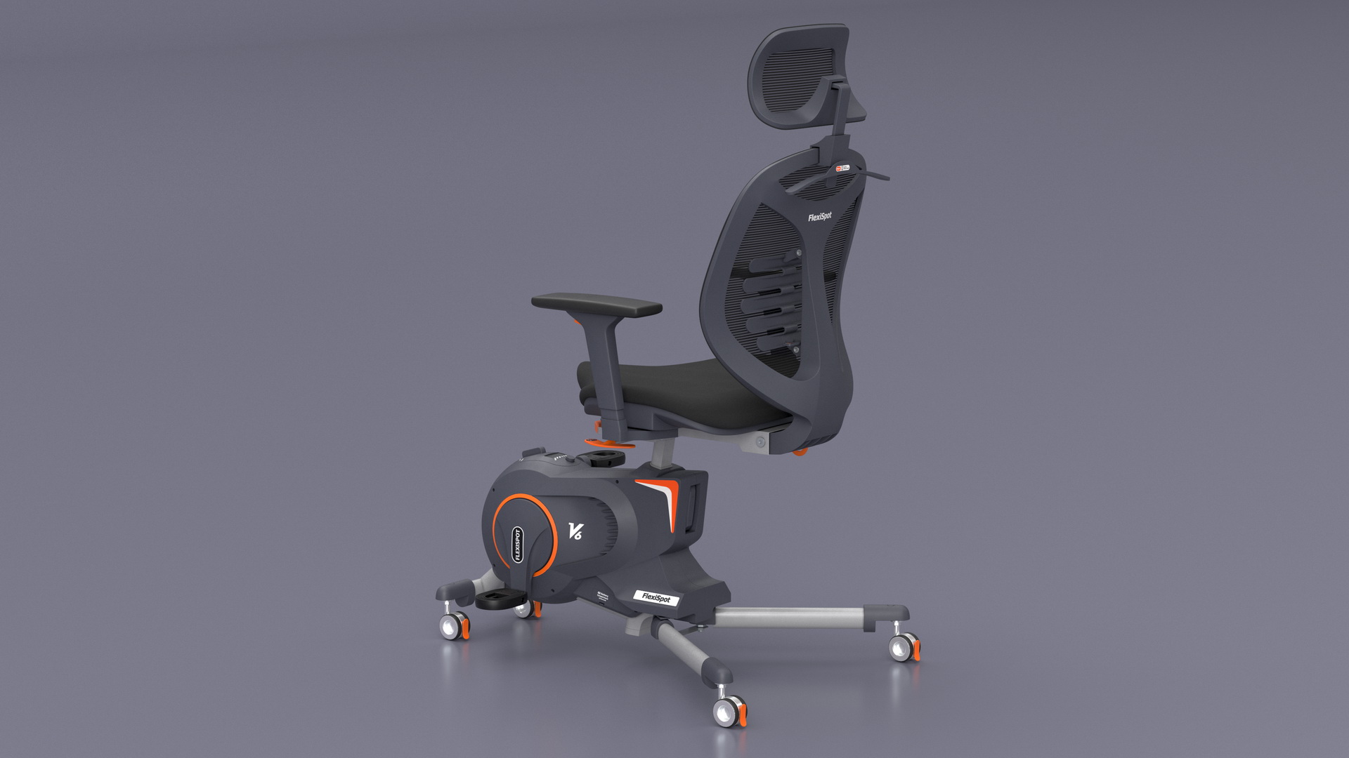 3D model Office Fitness Chair Gray