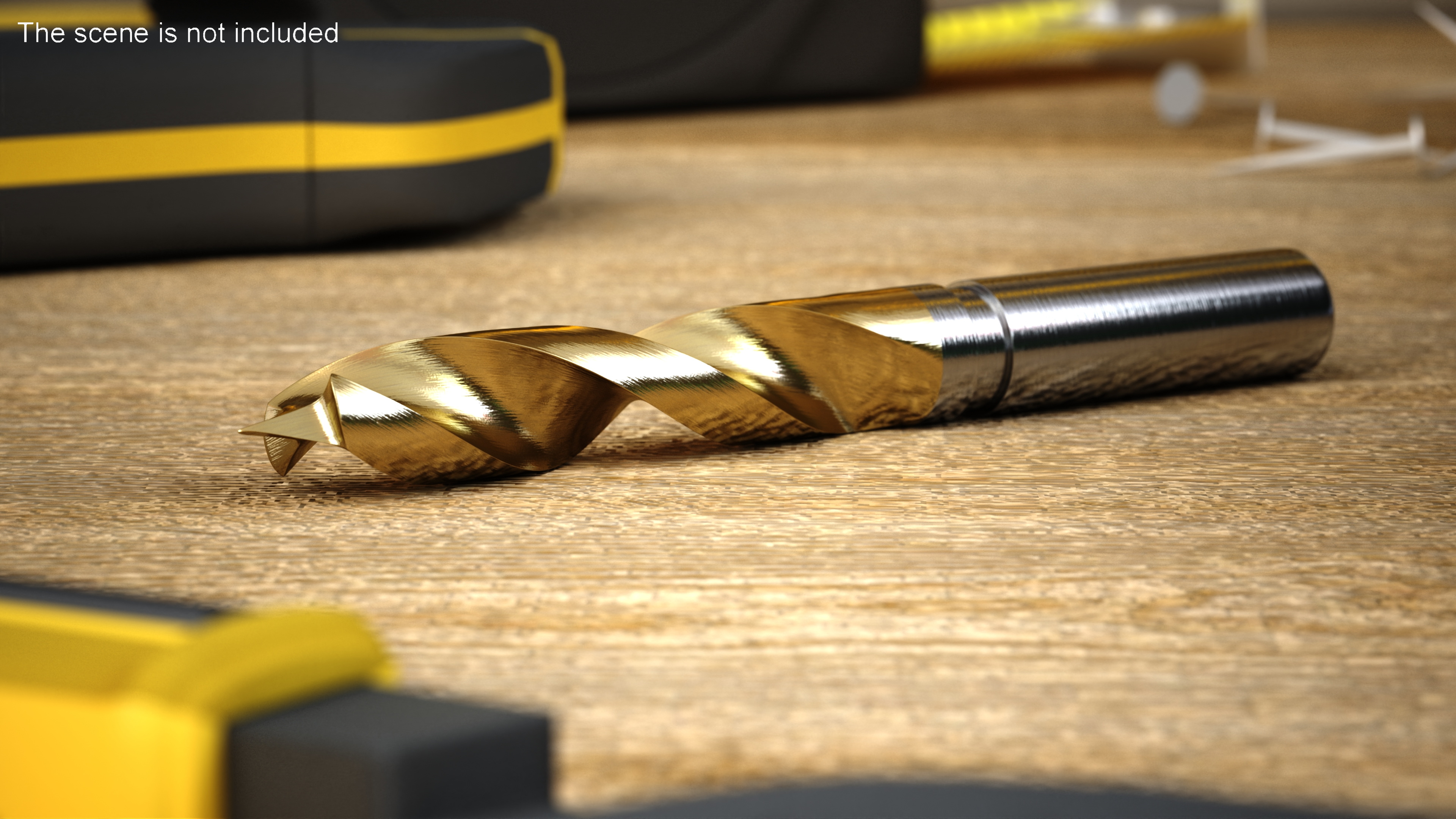 3D Utility Brad Point Drill Bit model