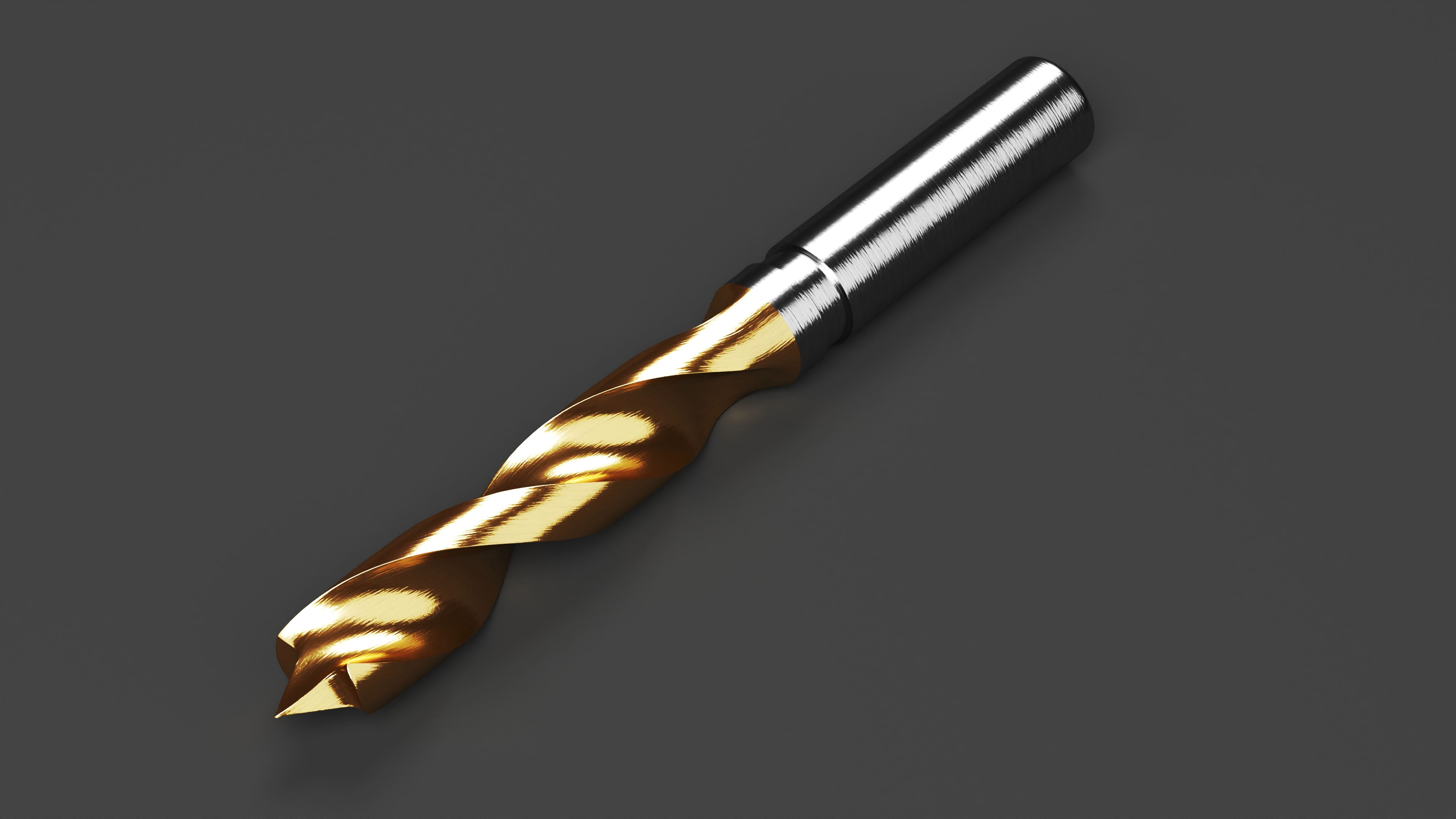3D Utility Brad Point Drill Bit model