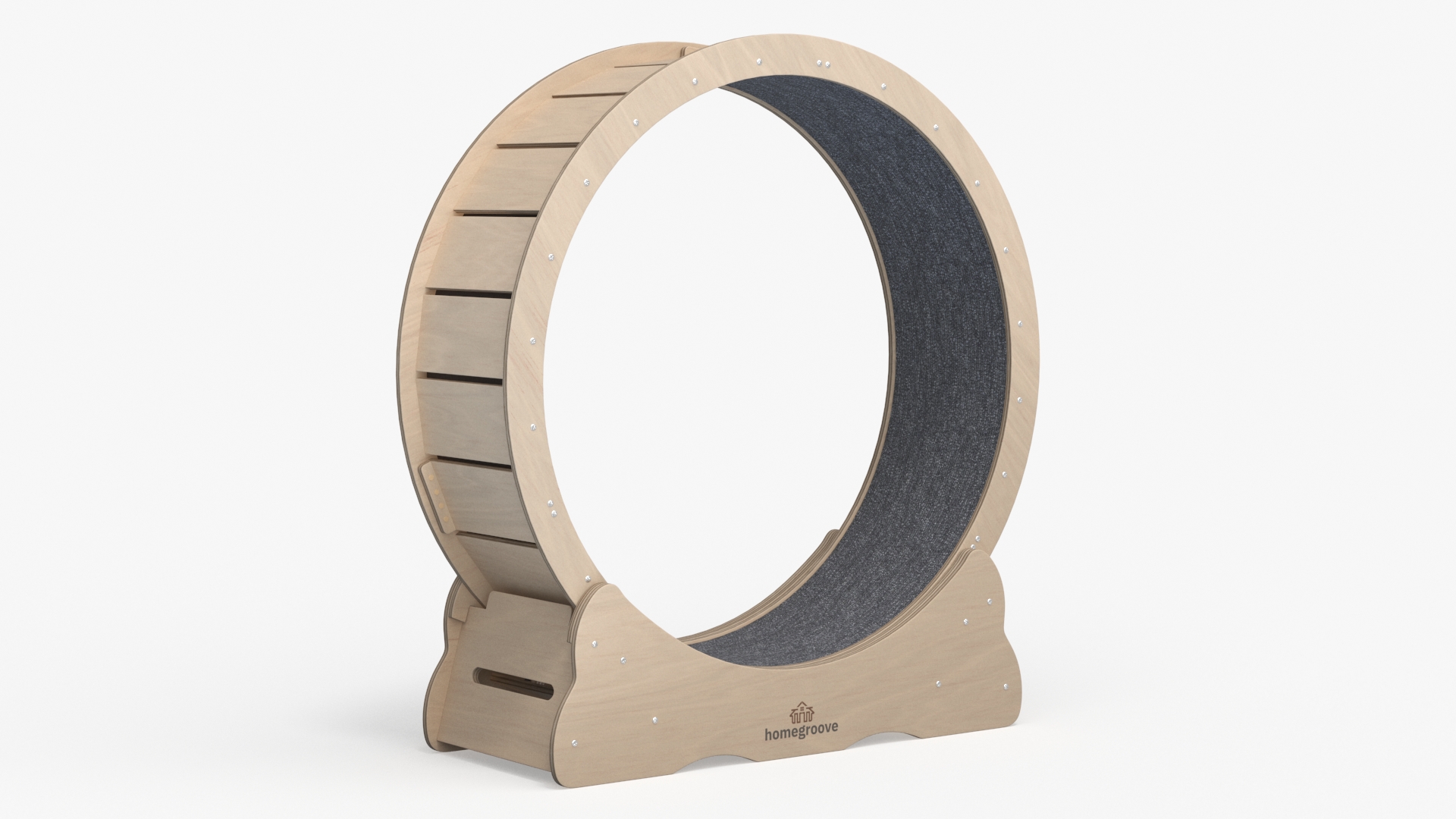 3D model Homegroove Wooden Pet Running Wheel