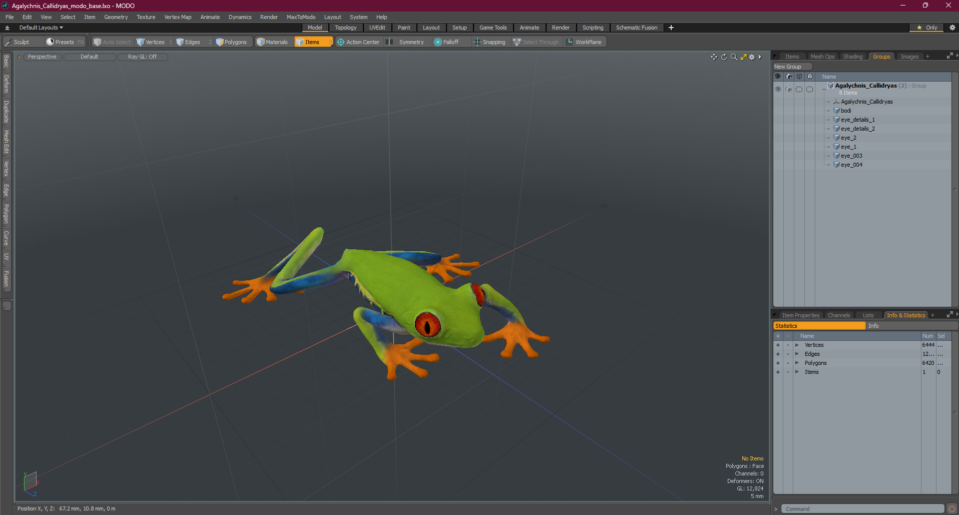 3D Agalychnis Callidryas