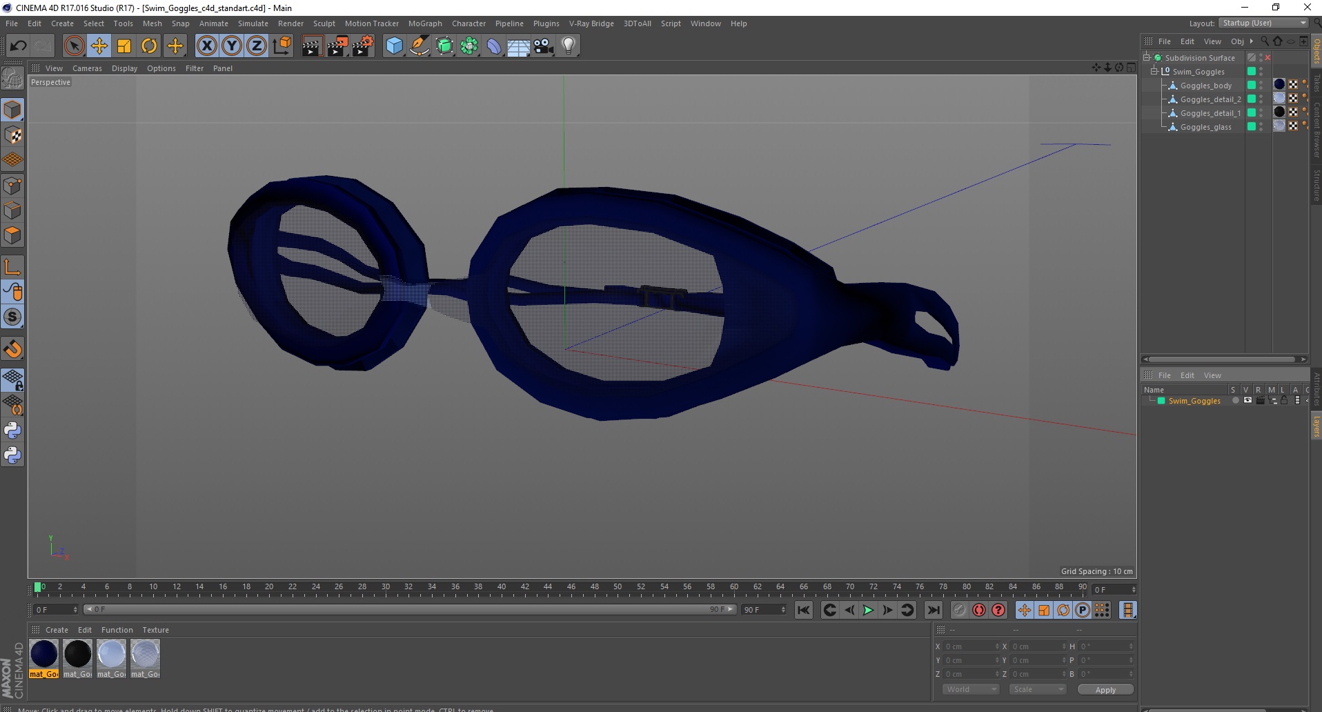 Swim Goggles 3D