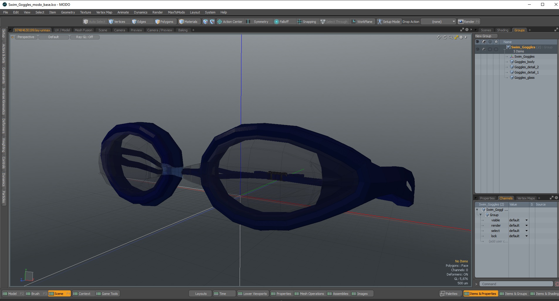 Swim Goggles 3D