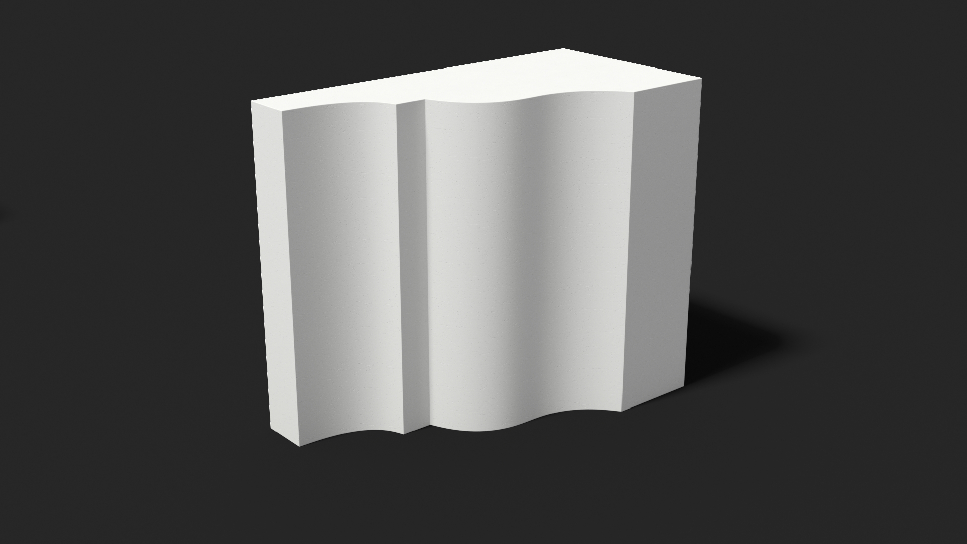 3D model Architectural Molding Gypsum Type 1