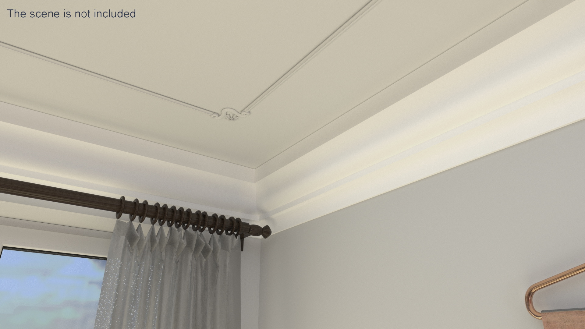 3D model Architectural Molding Gypsum Type 1