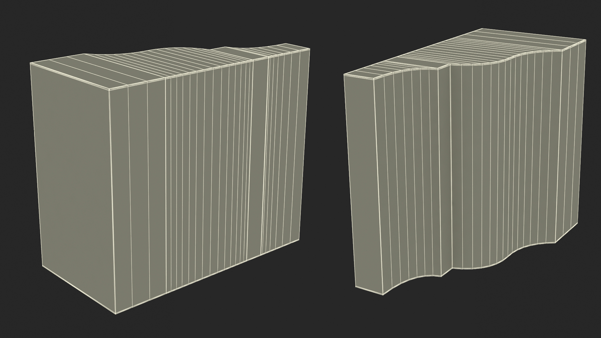 3D model Architectural Molding Gypsum Type 1