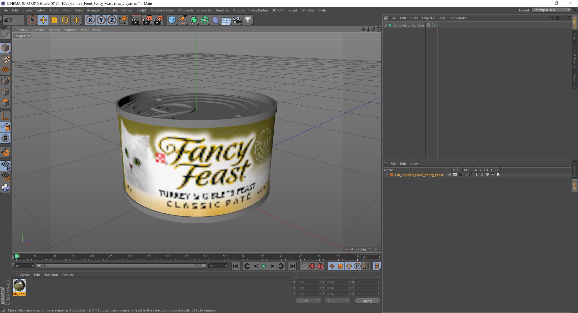 Cat Canned Food Fancy Feast 3D