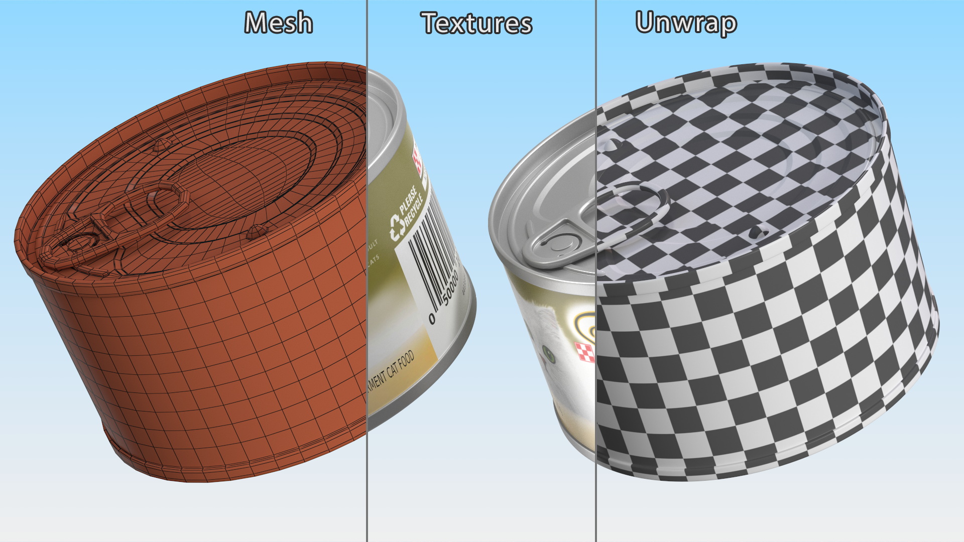 Cat Canned Food Fancy Feast 3D