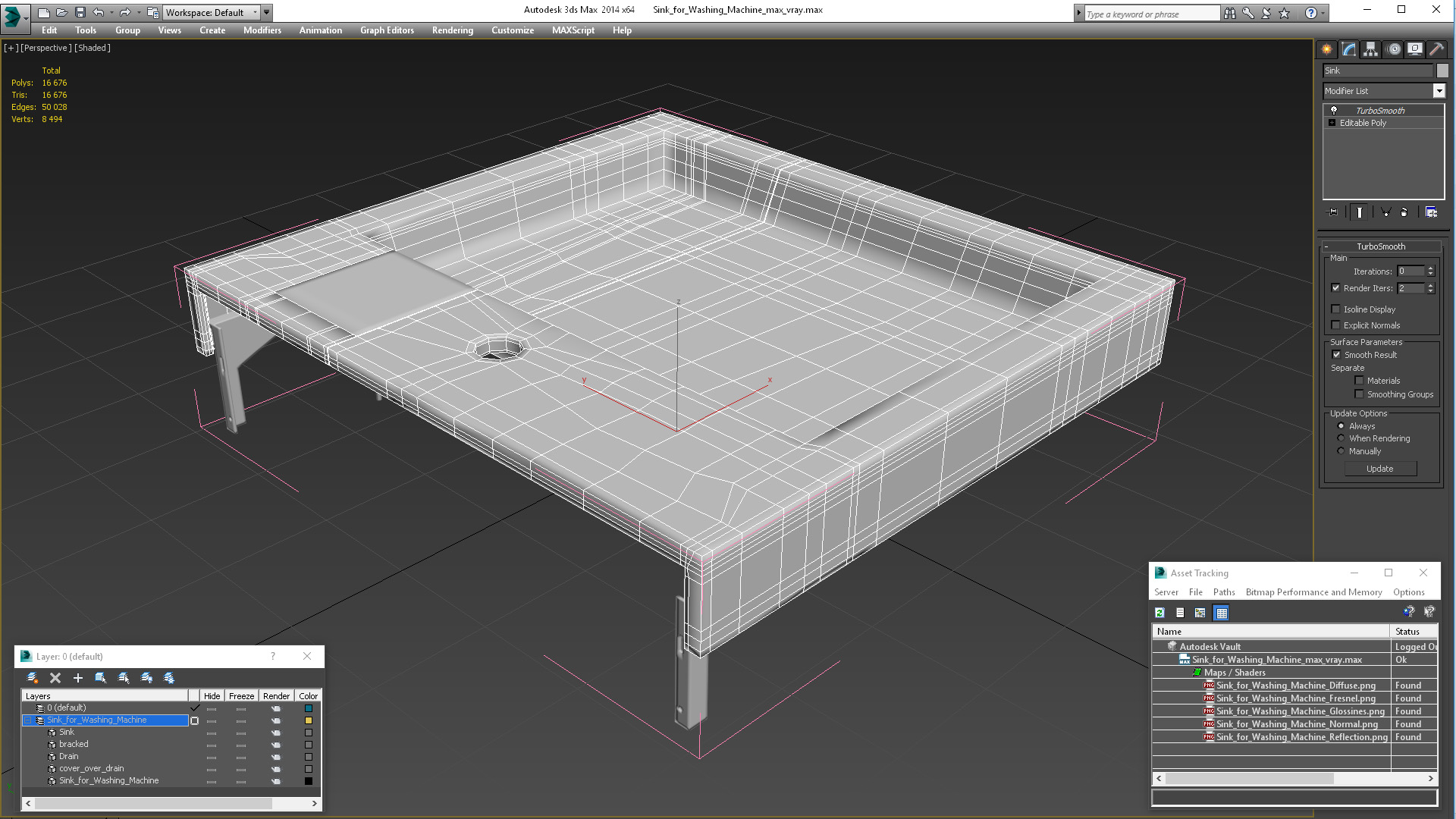 Sink for Washing Machine 3D model