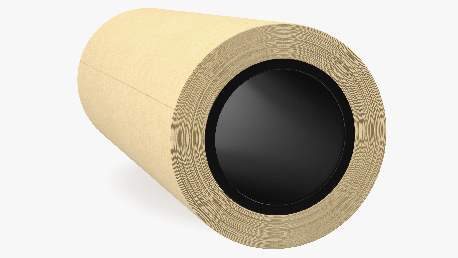 Paper Roll Yellow 3D