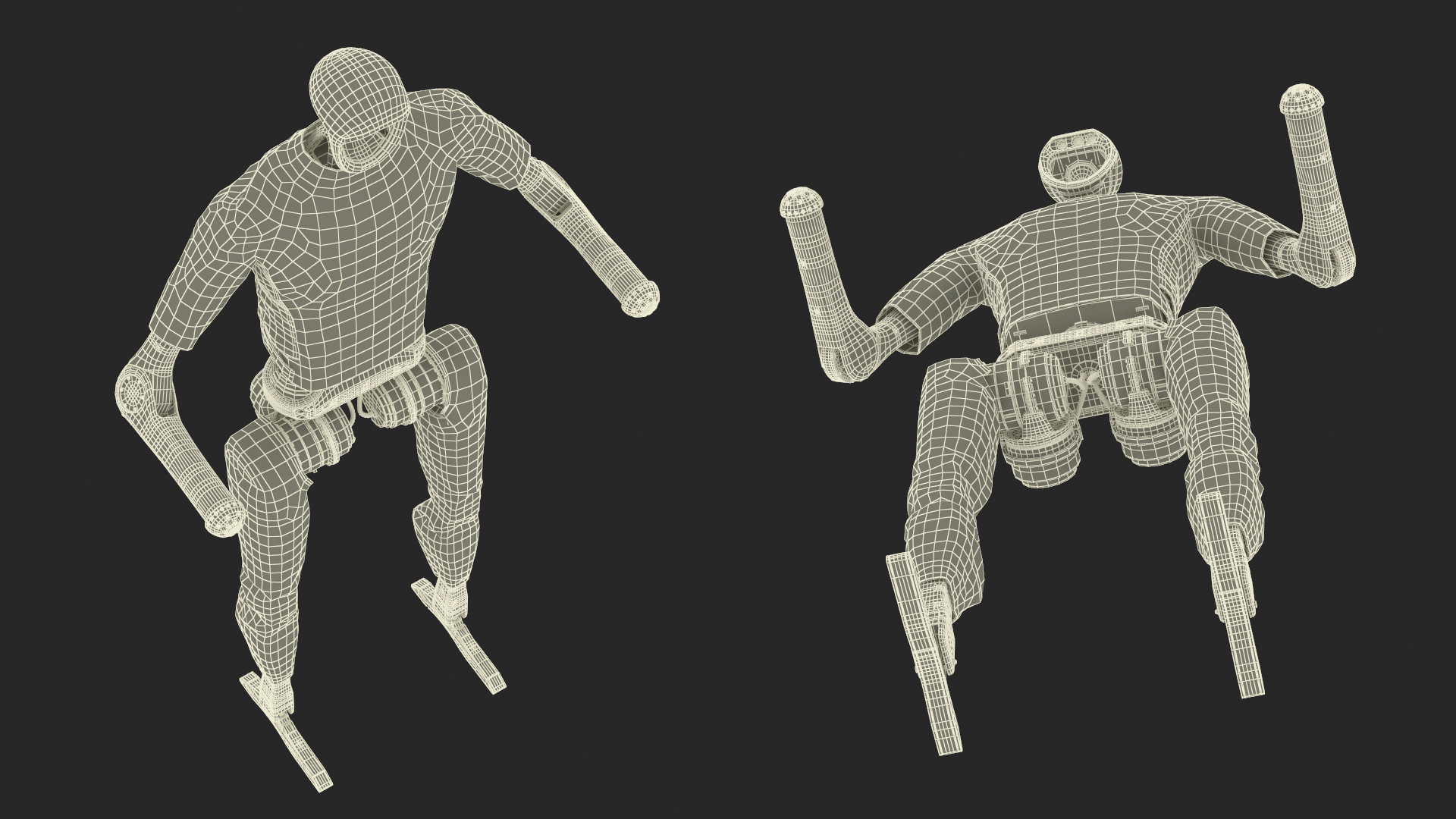 3D Unitree H1 Humanoid Robot Rigged for Maya