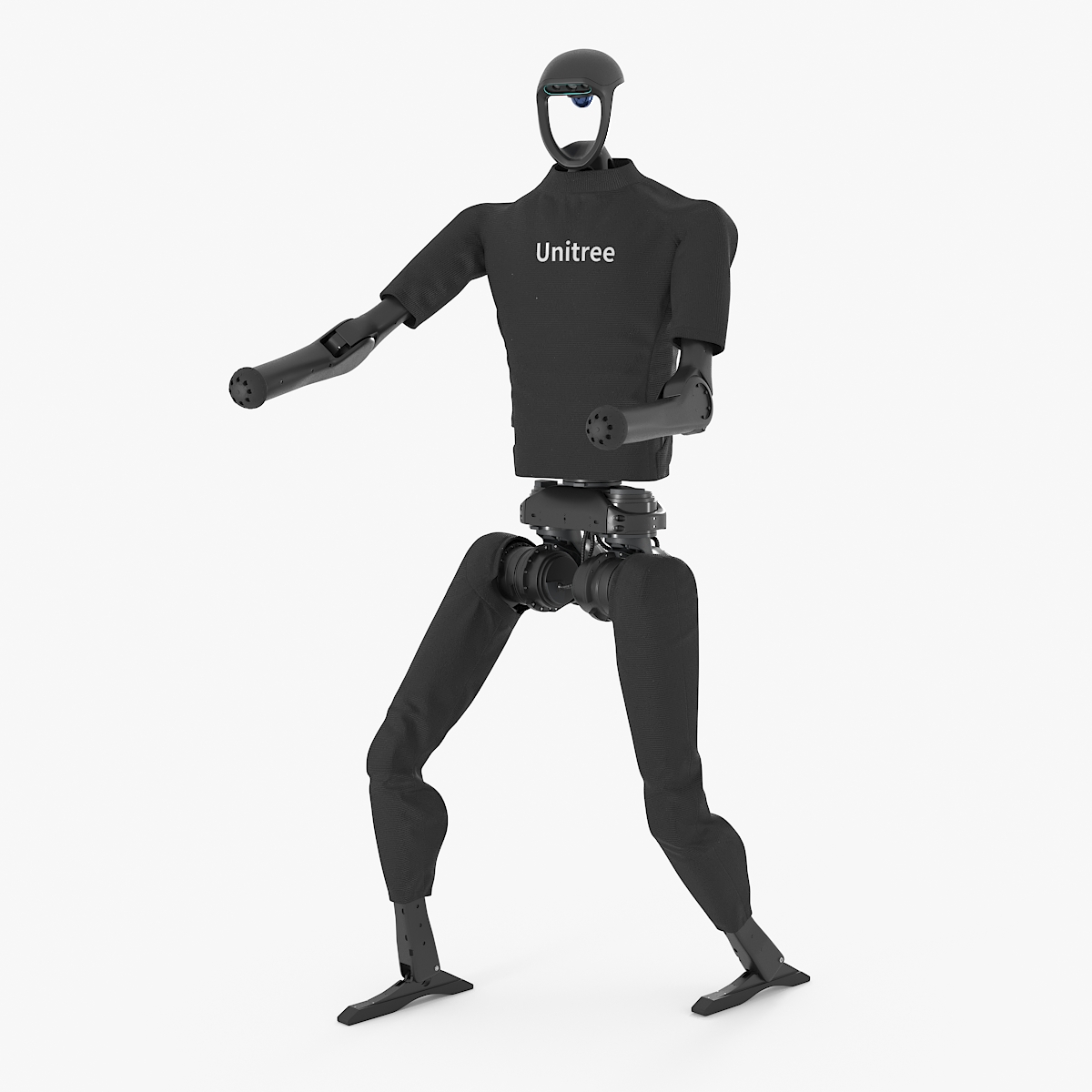 3D Unitree H1 Humanoid Robot Rigged for Maya