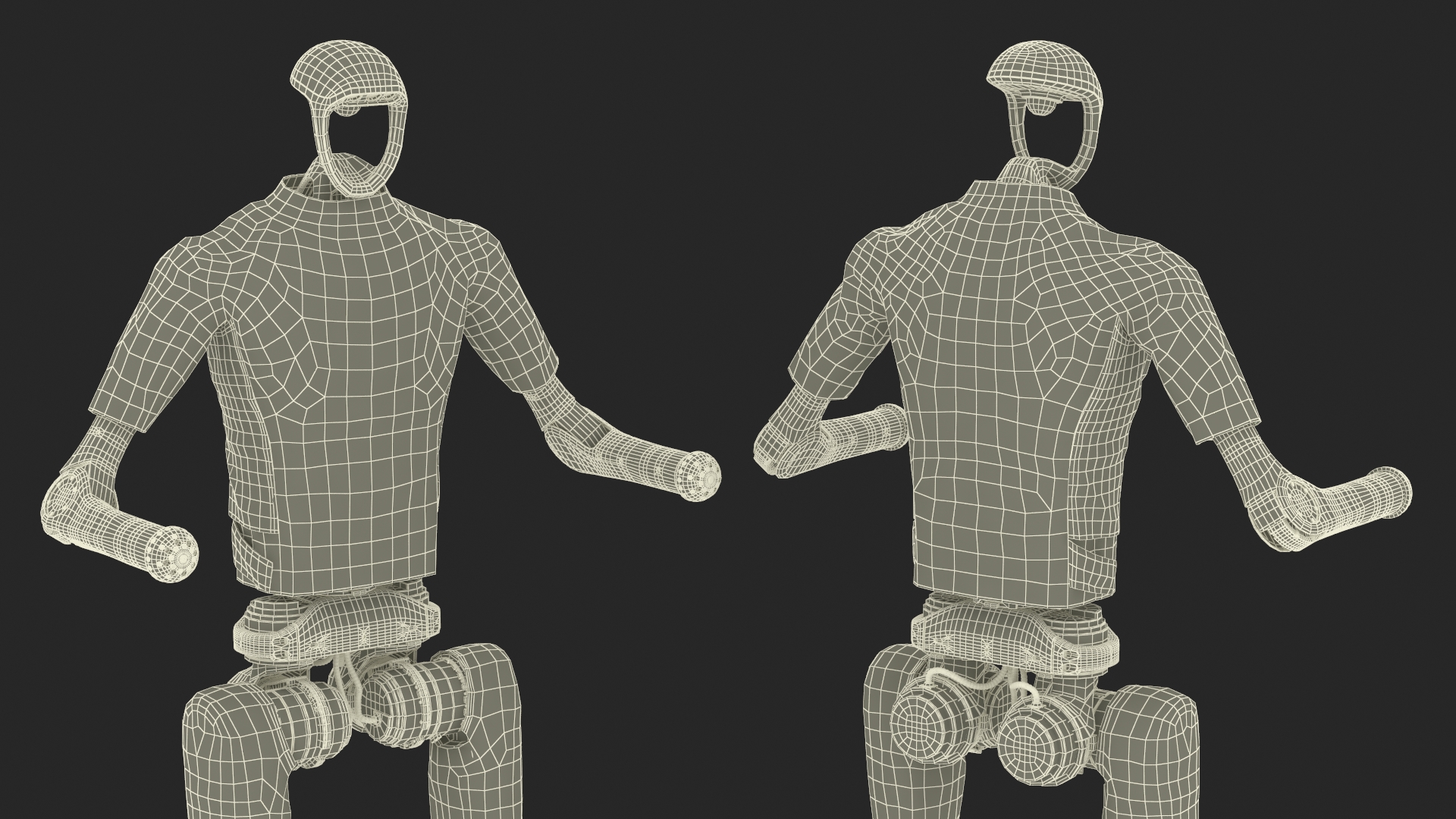 3D Unitree H1 Humanoid Robot Rigged for Maya