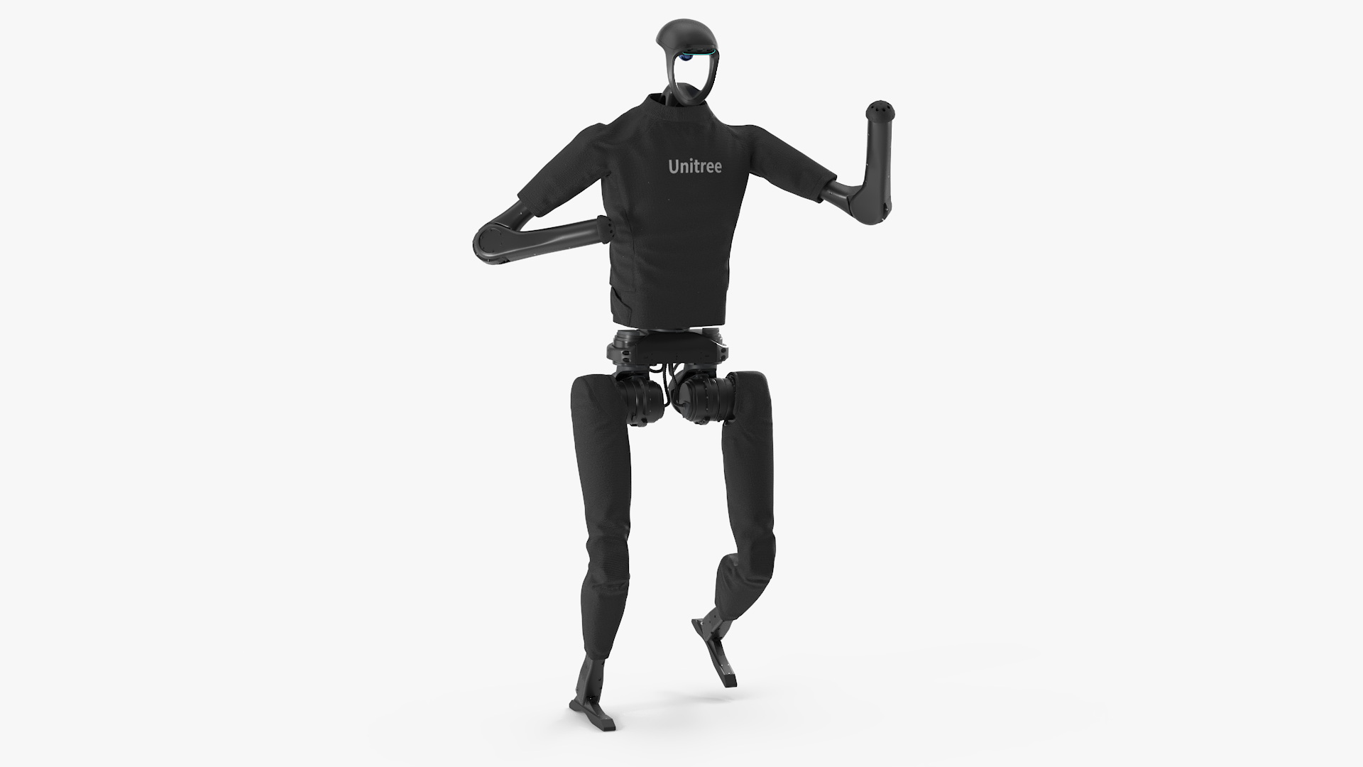 3D Unitree H1 Humanoid Robot Rigged for Maya