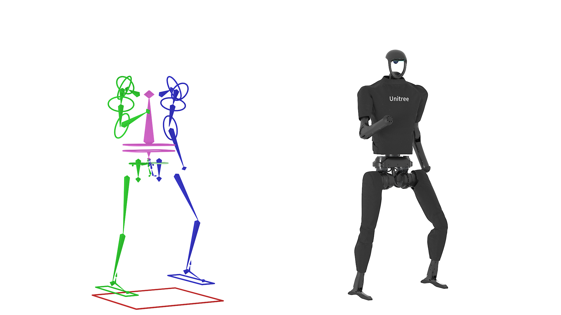 3D Unitree H1 Humanoid Robot Rigged for Maya