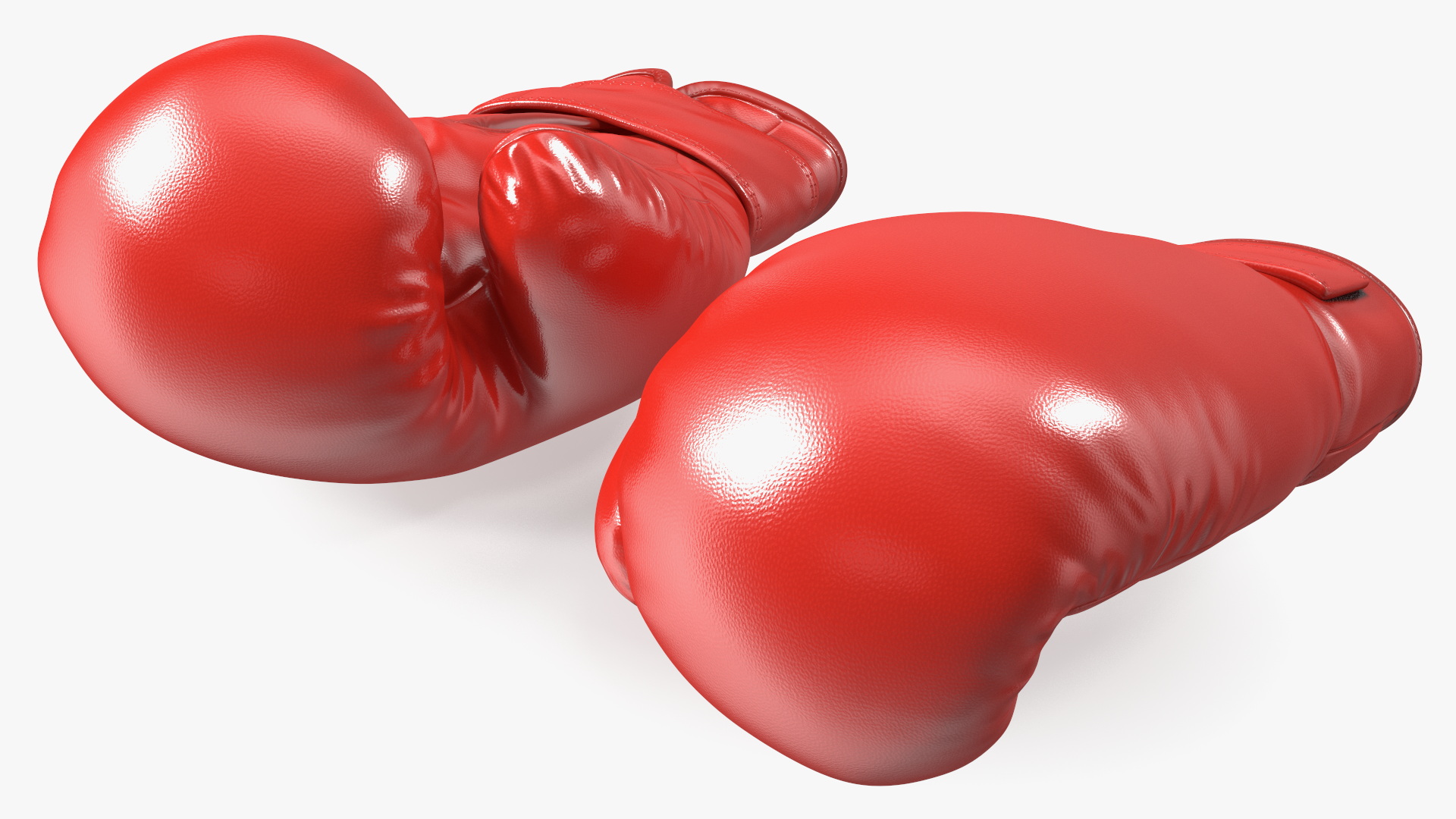 3D model Pair Of Red Boxing Gloves