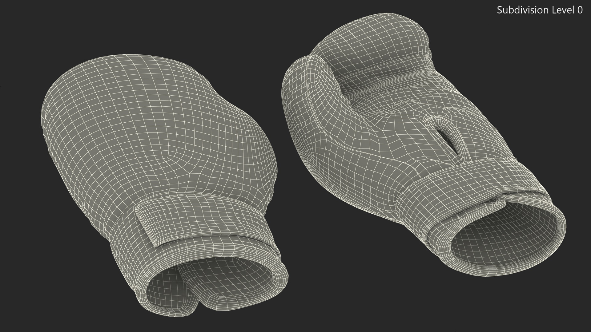 3D model Pair Of Red Boxing Gloves