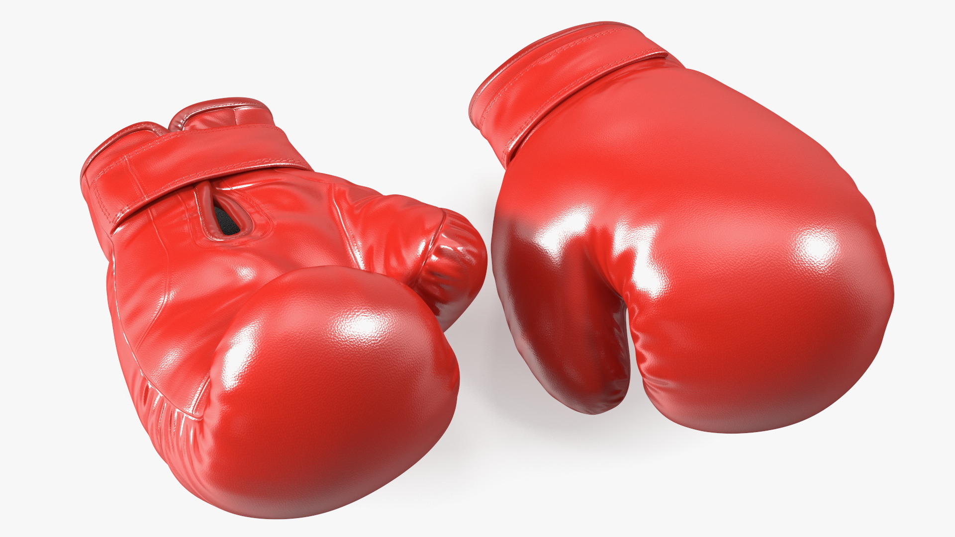 3D model Pair Of Red Boxing Gloves