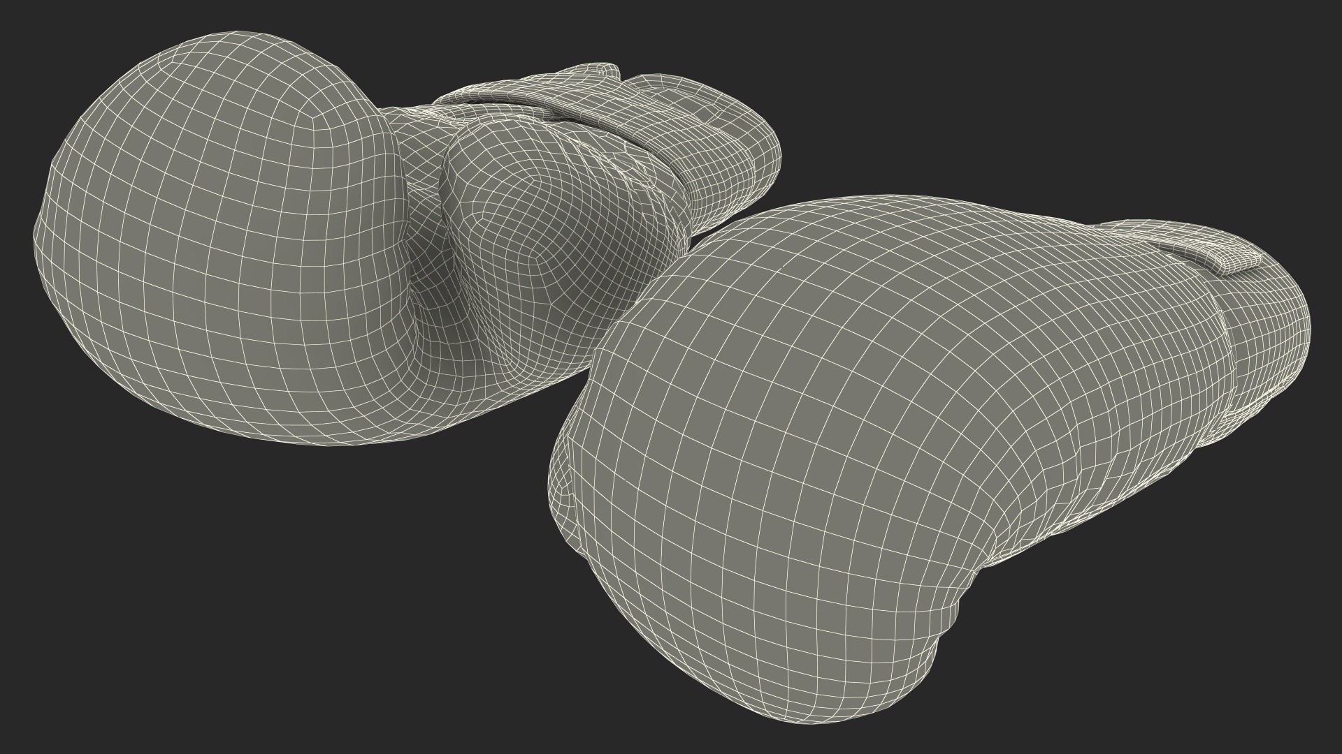 3D model Pair Of Red Boxing Gloves