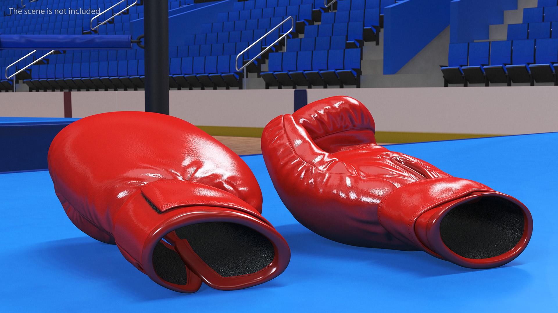 3D model Pair Of Red Boxing Gloves