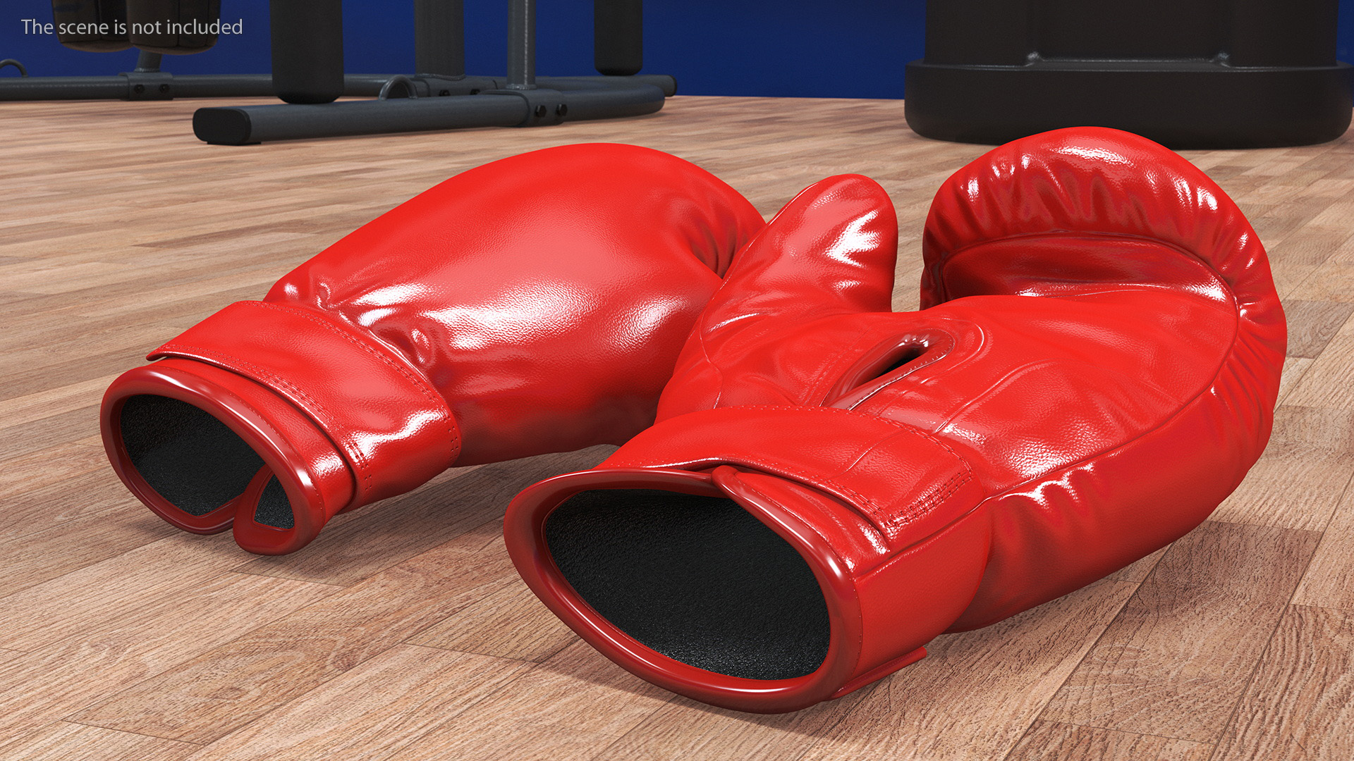 3D model Pair Of Red Boxing Gloves