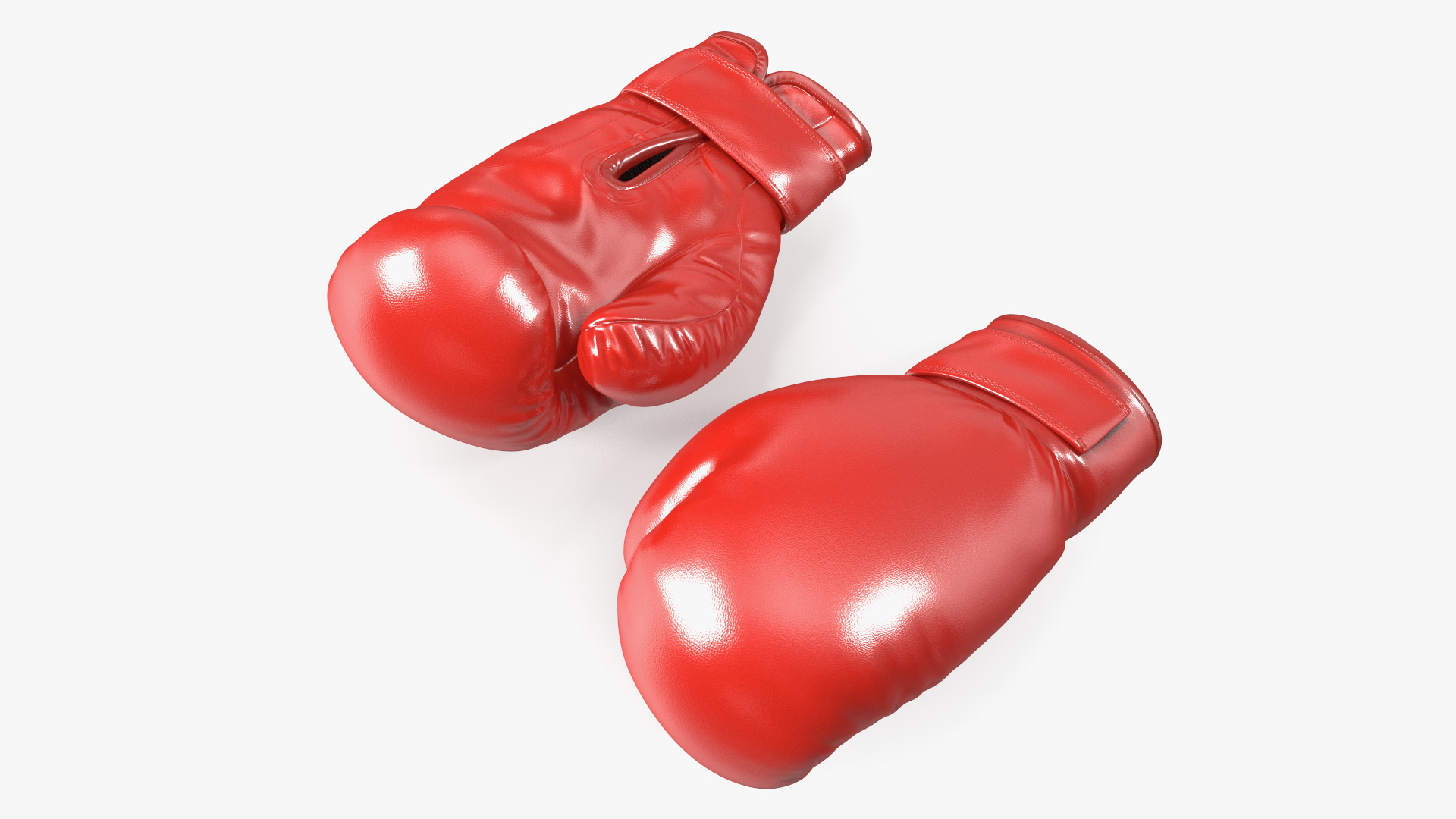 3D model Pair Of Red Boxing Gloves