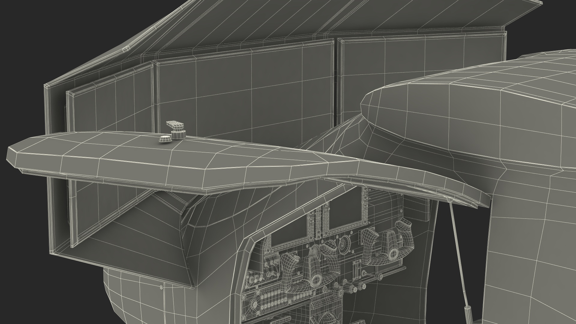 Flight Simulator Sennheiser BOT SC07 Rigged for Maya 3D