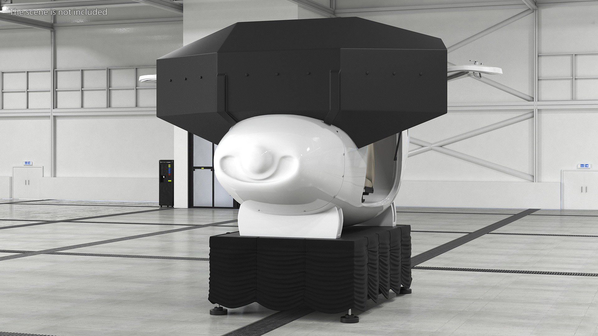 Flight Simulator Sennheiser BOT SC07 Rigged for Maya 3D