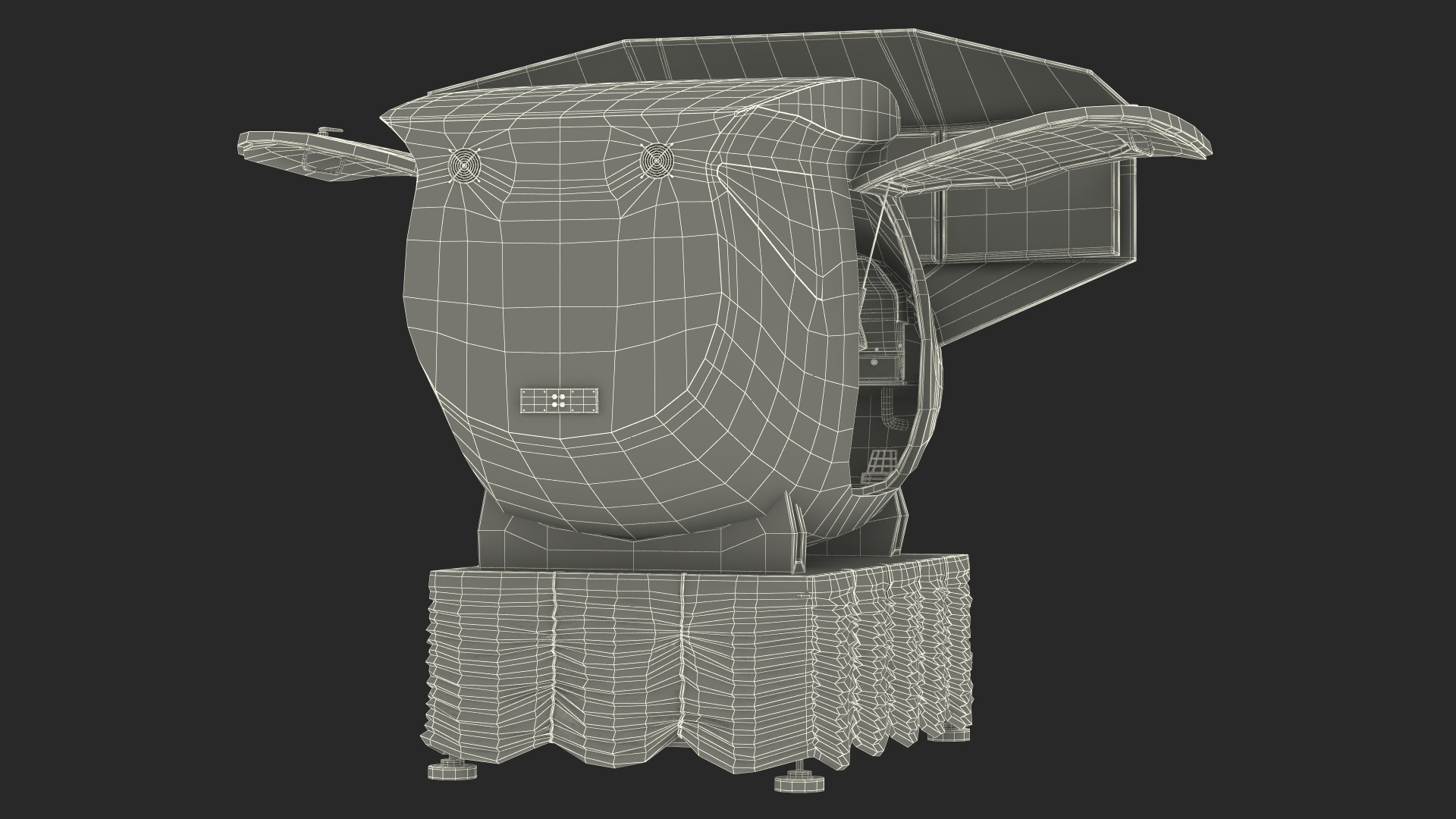 Flight Simulator Sennheiser BOT SC07 Rigged for Maya 3D