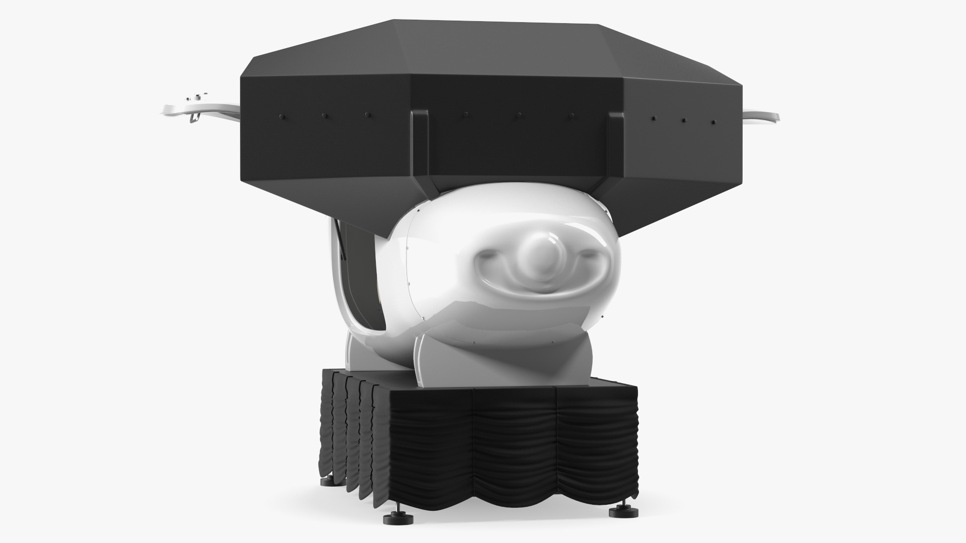Flight Simulator Sennheiser BOT SC07 Rigged for Maya 3D