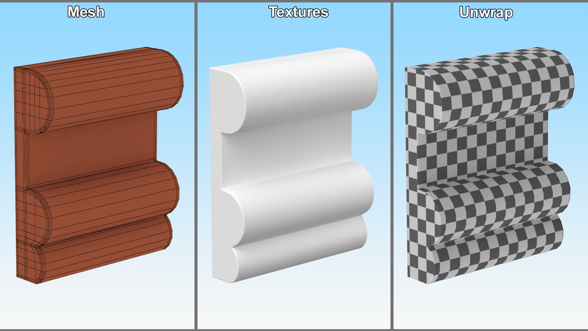 3D Architectural Molding Gypsum Type 16